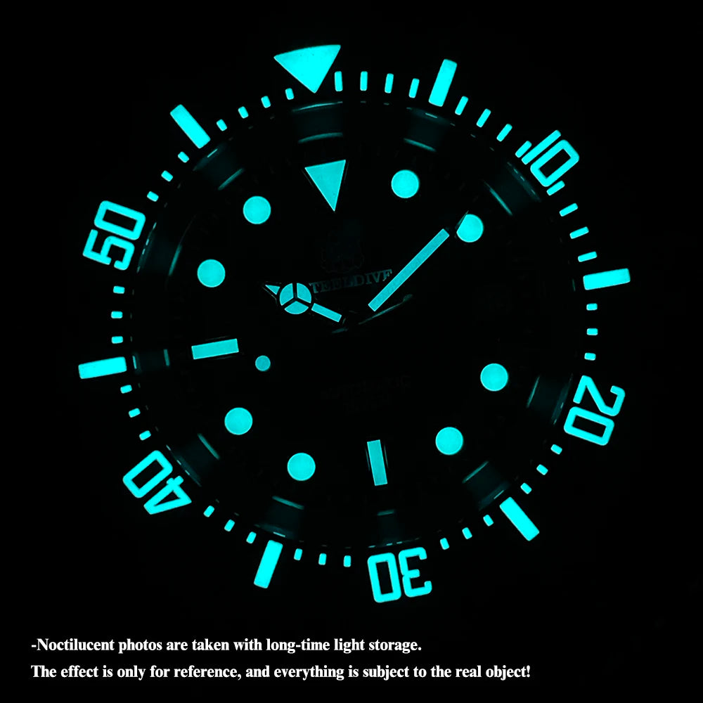 NEW Mechanical Wristwatch STEELDIVE 1000M Waterproof SD1964 Big Water Ghost Luxury Watch For Men Super Blue Luminous Diver Watch