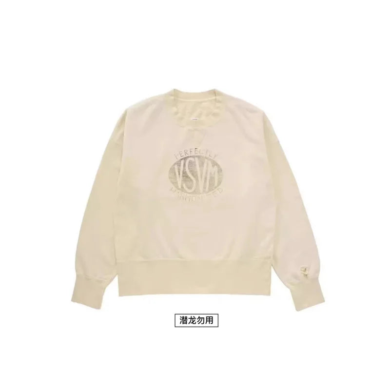 VISVIM WMV 24ss COURT SWEAT L/S CRASH washed and distressed sweatshirt