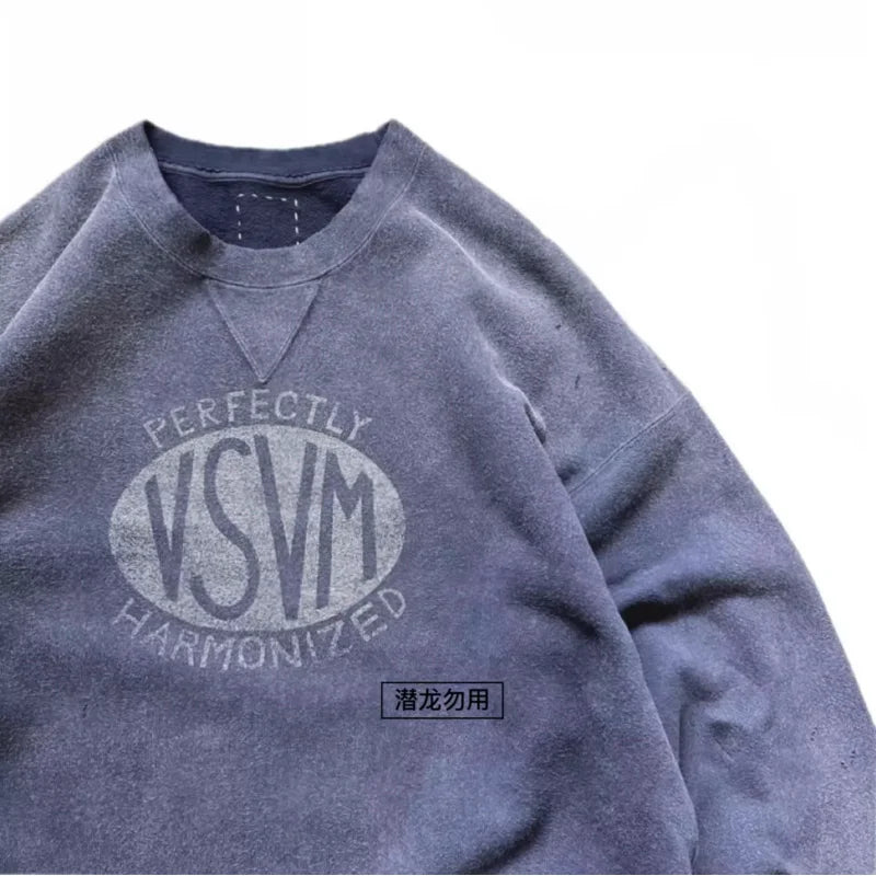 VISVIM WMV 24ss COURT SWEAT L/S CRASH washed and distressed sweatshirt
