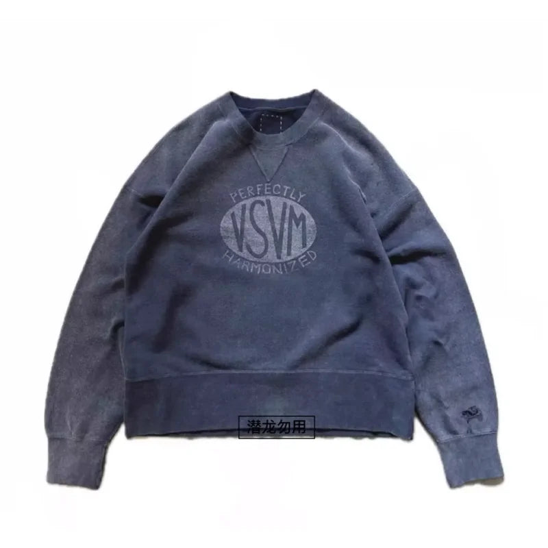 VISVIM WMV 24ss COURT SWEAT L/S CRASH washed and distressed sweatshirt