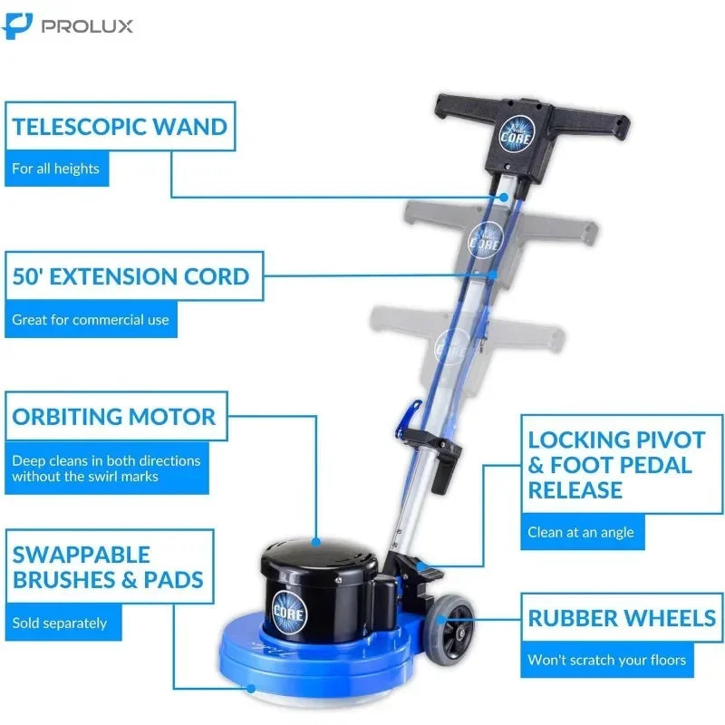 Electric Floor Buffer Scrubber and Polisher Machine - Floor Surfaces robot cleaner Cleaning Appliances Electric Sweeper