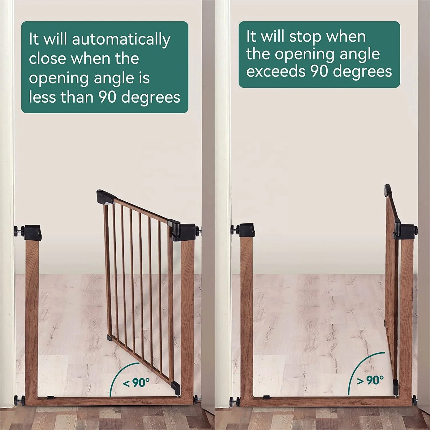 Child protective supply metal mesh baby gates retractable baby gate dog gate adjustable baby gate pet safety door