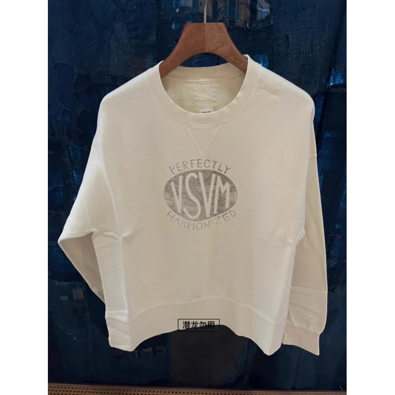 VISVIM WMV 24ss COURT SWEAT L/S CRASH washed and distressed sweatshirt