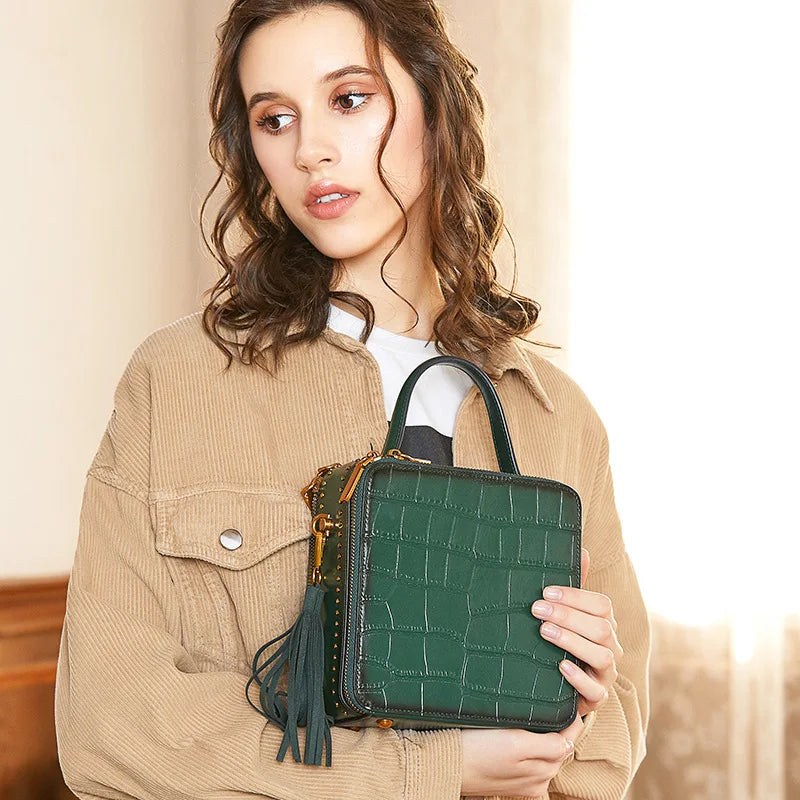 leather bag for women messenger bag Mini messenger bag 3088