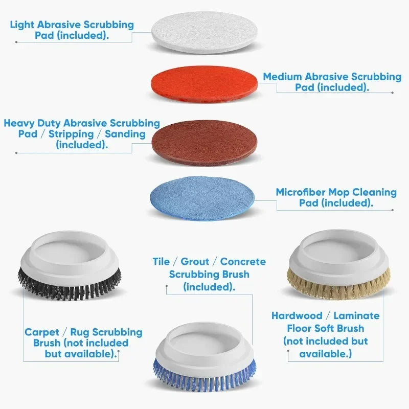 Electric Floor Buffer Scrubber and Polisher Machine - Floor Surfaces robot cleaner Cleaning Appliances Electric Sweeper