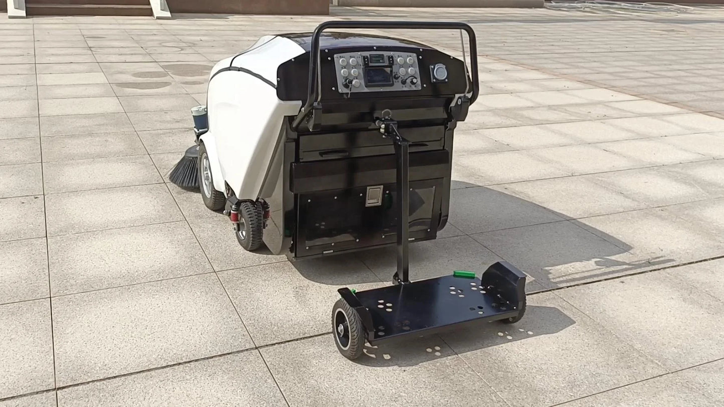 cleaning width 1400 mm Hand-held electric sweeper