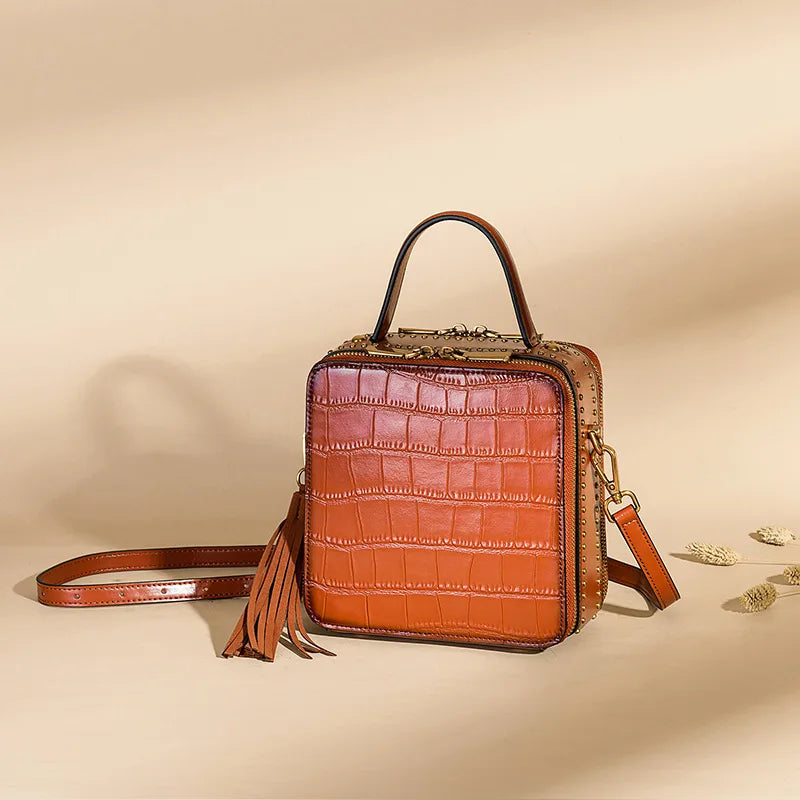 leather bag for women messenger bag Mini messenger bag 3088