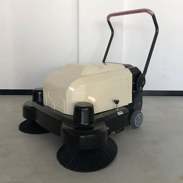 Walk behind cordless handheld cleaning commercial industrial electric power vacuum concrete floor sweeper