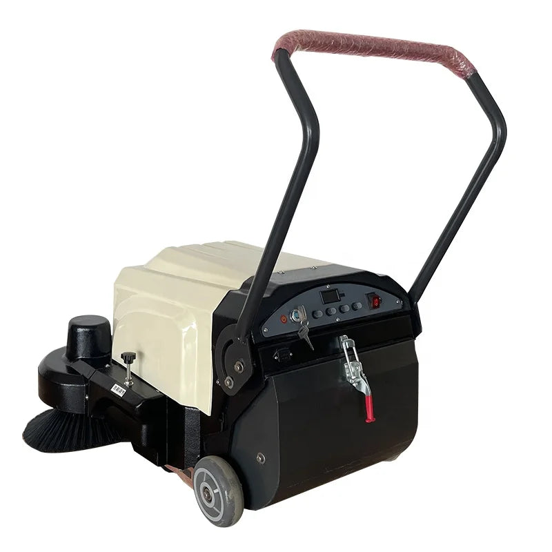 hand push sweeping road walk behind floor sweeper street electric paddock cleaning manual sweeper