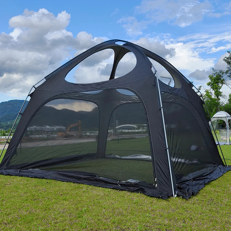 Luxury 6 Person Tent, 16mm Aluminum Poles, Big Windows with Mesh, Rainfly Included, Waterproof PU4000, Backyard Canopy