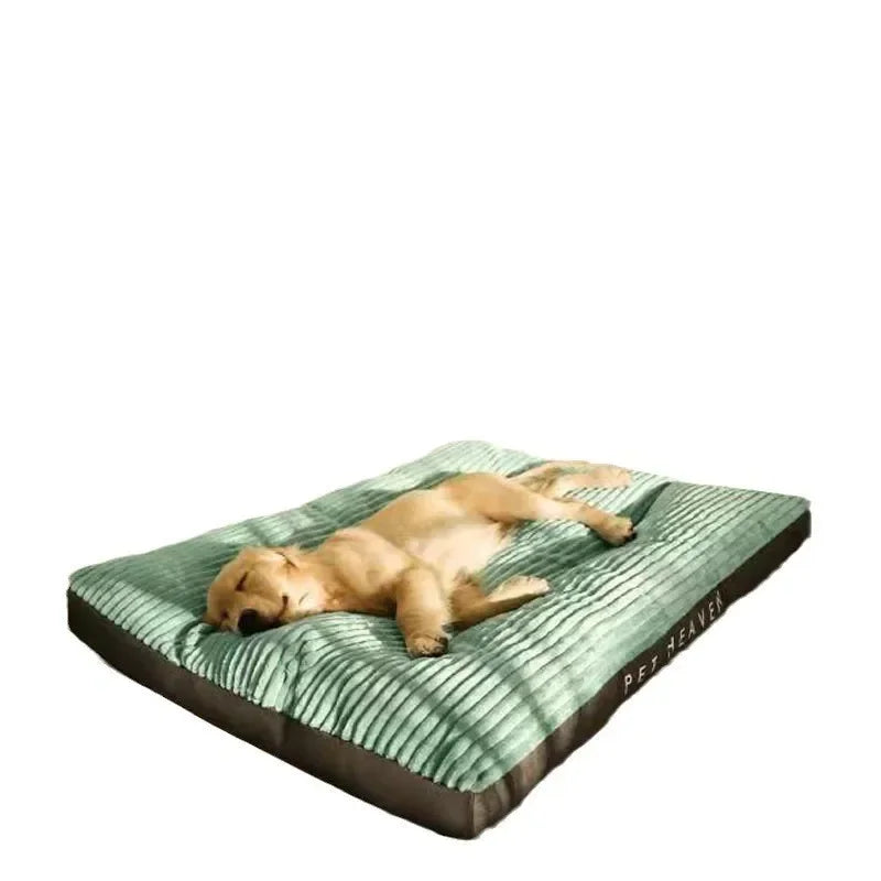 Dog bed Corduroy Dog Mat Plush Bed Detachable Easy To Clean Warm Floor Mat for Sleeping Breathable Washable Pet Sleeping Bed Mat