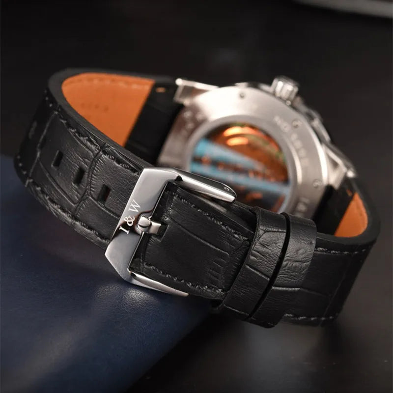 Relogio Masculino I&W Brand Mechanical Watch For Men Luxury Automatic Wrist Watch 50M Waterproof NH36A Clock 2023 Montre Homme