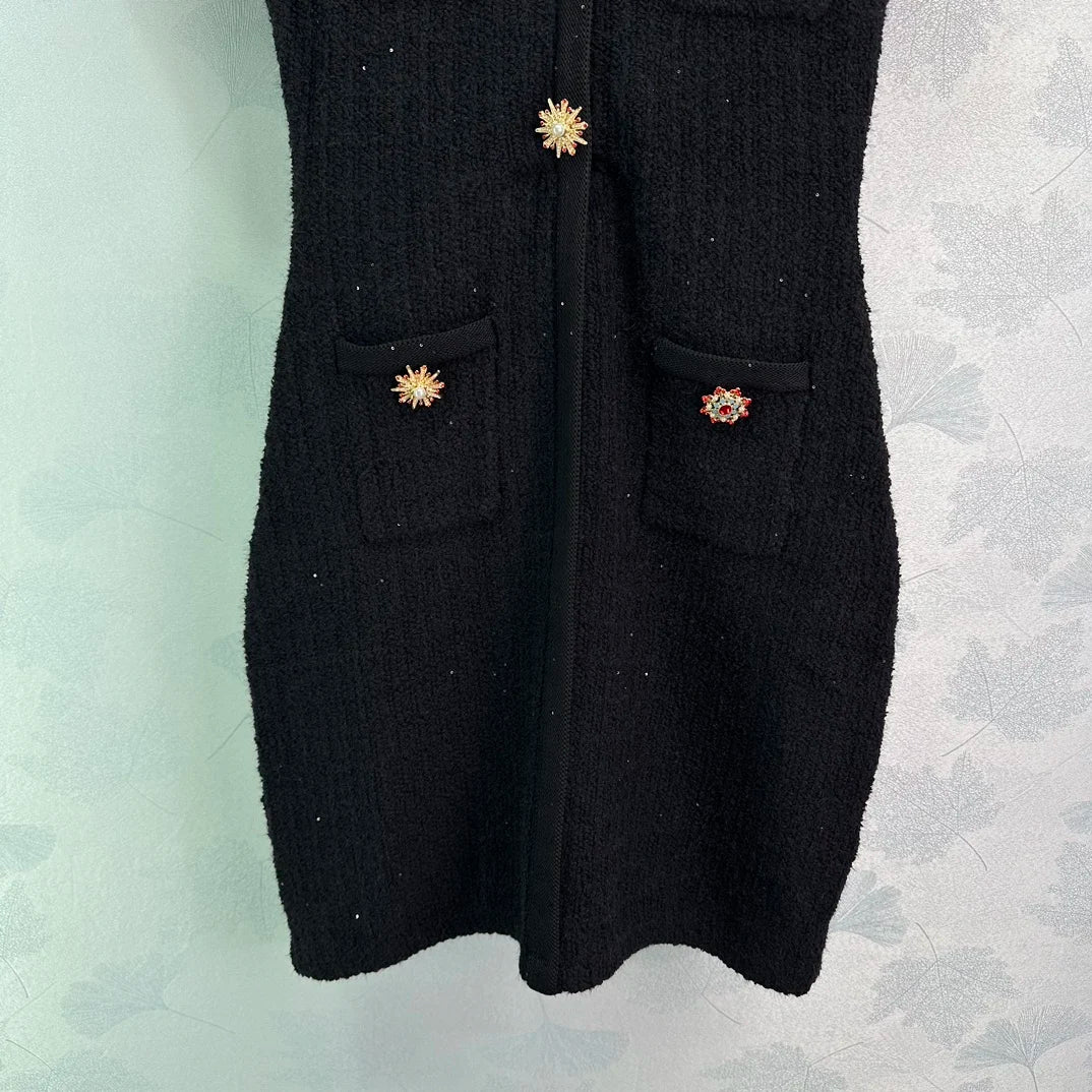 Knit dress Delicate and soft knitted fabrics wear very comfortable 2024 summer new 0725