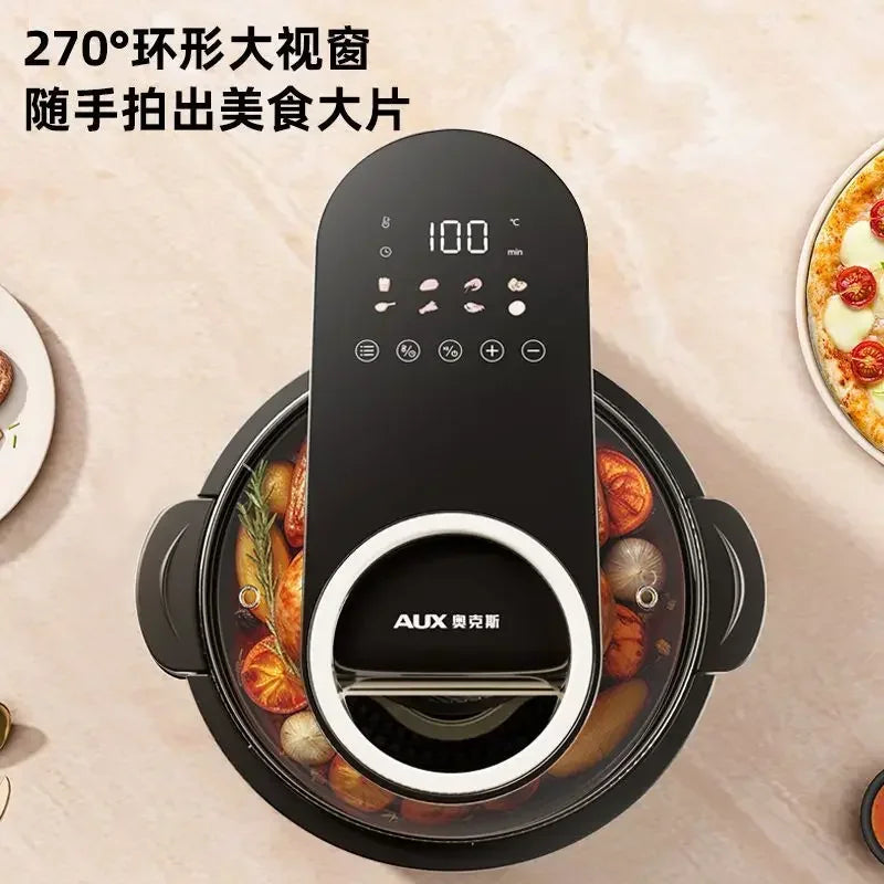 Air fryer household visual no-turning multifunctional low-fat large-capacity french fries electric oven all-in-one machine