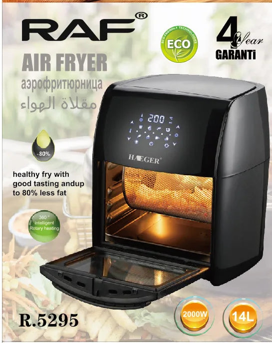 RAF Electric Air fryer Automatic Deep fryer without oil Air frying machine Deep fat fryer for home fries