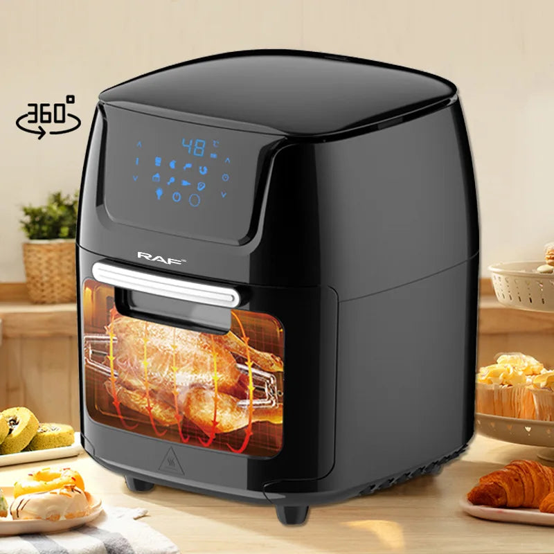 RAF Electric Air fryer Automatic Deep fryer without oil Air frying machine Deep fat fryer for home fries