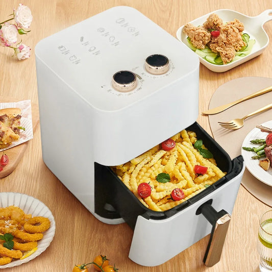 6L air fryer Large Capacity Kitchen Intelligent Air Fryer Household Automatic Square Oil-Free Oven All-in-One Machine