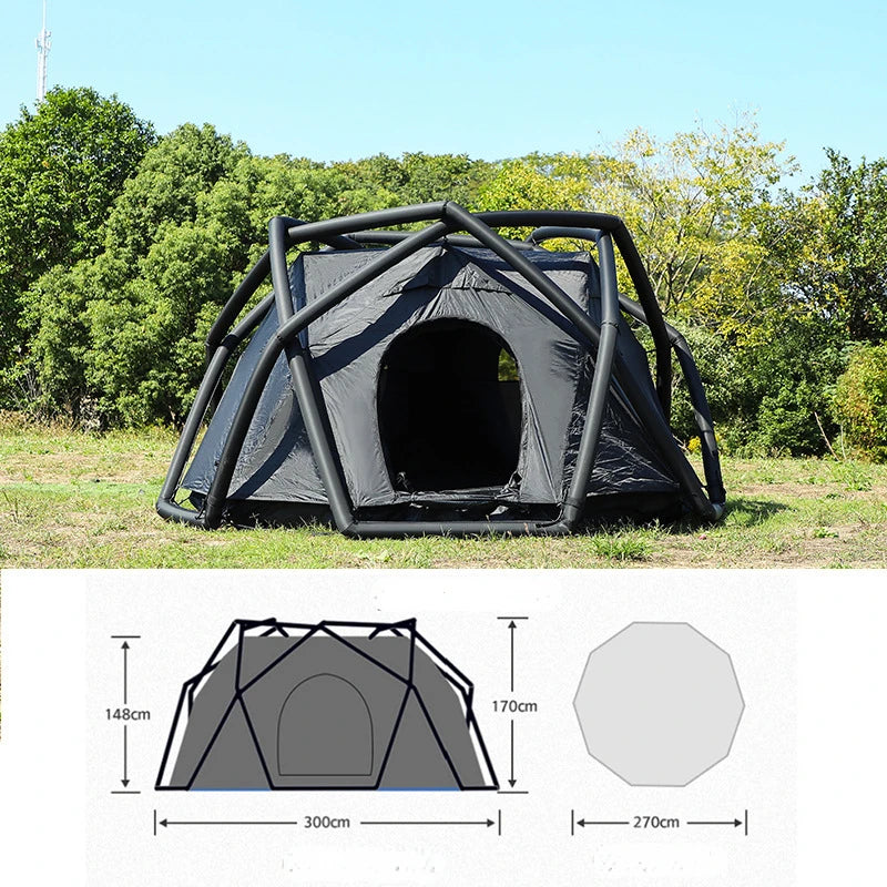 3 4 5 Person Automatic Spherical Inflatable Camping Family Dome Tent Outdoor Anti Rain Luxury Car Self Driving Beach Team Park