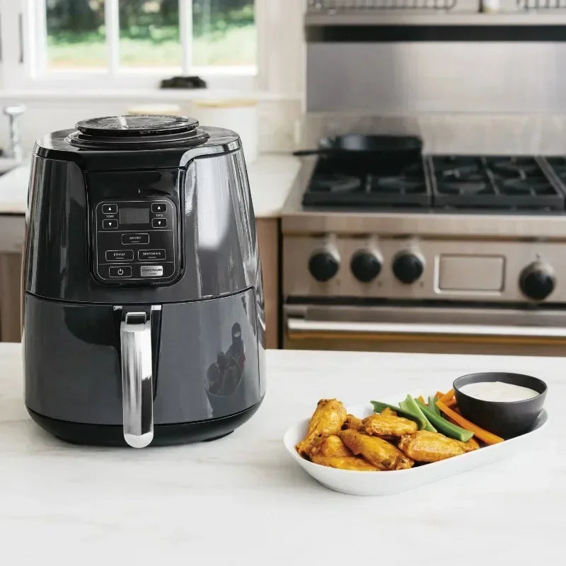 HAOYUNMA home-appliance air fryer machine 4QT Air Fryer, Black, Kitchen