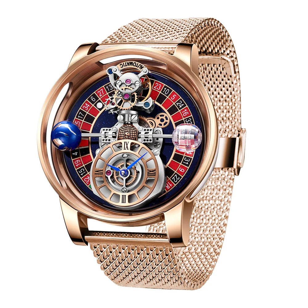 Montre Homme 2023 Gambling Disk PINDU DESIGN Mens Watches Top Brand Luxury Jacob&Co Astronomia Quartz Roulette Watch Baselworld