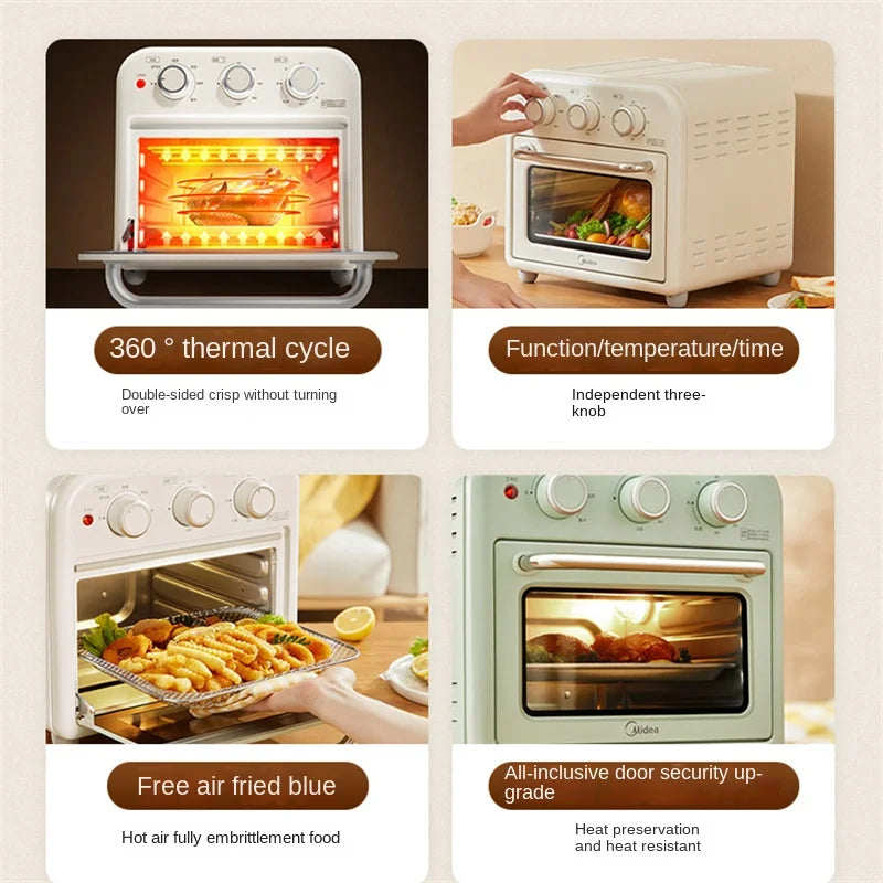 Household Baking Special Oven 15 Liters Large Capacity Electric Air Fryer All-in-one Multi-function Machine Ovens Toaster Pizza