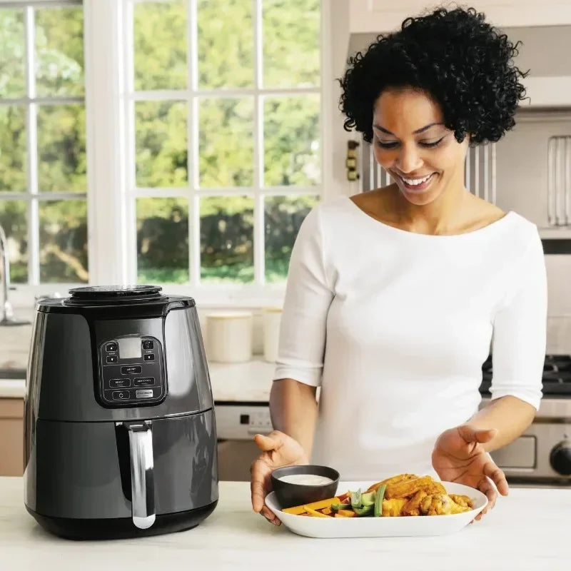 HAOYUNMA home-appliance air fryer machine 4QT Air Fryer, Black, Kitchen