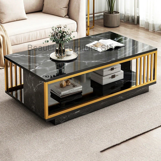 Decor Tray Coffee Table Minimalist Square Nordic Side Table Living Room Library Furniture Mesa Centro Salon Home Decor