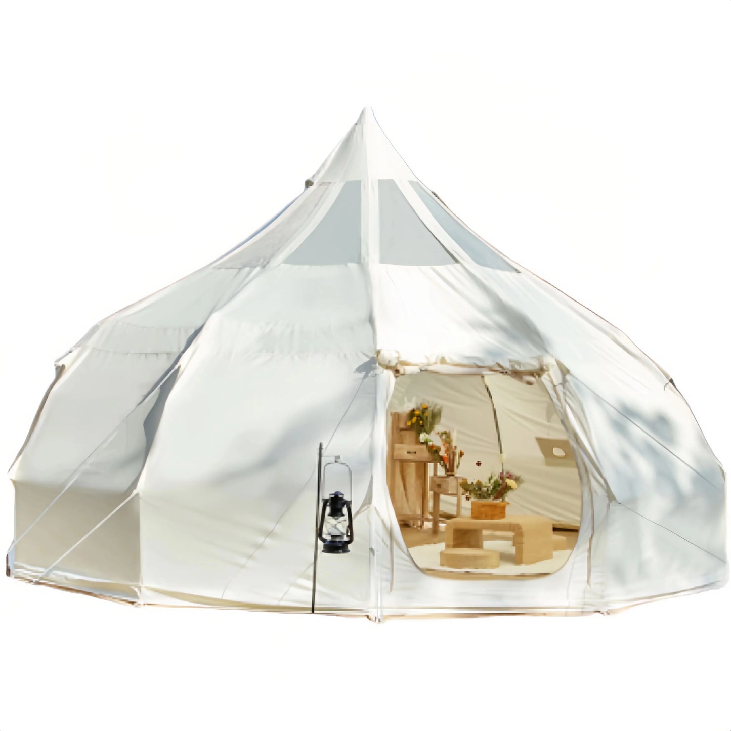 Large Space 4m 5m 6m Outdoor Camping Star Bell Tent Glamping Luxury Waterproof 4 Season Water Drop Tent for Parties Big Events