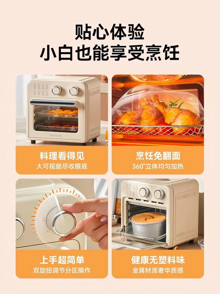 Air fryer electric oven household visual large capacity air fryer oven integrated multifunctional baking machine