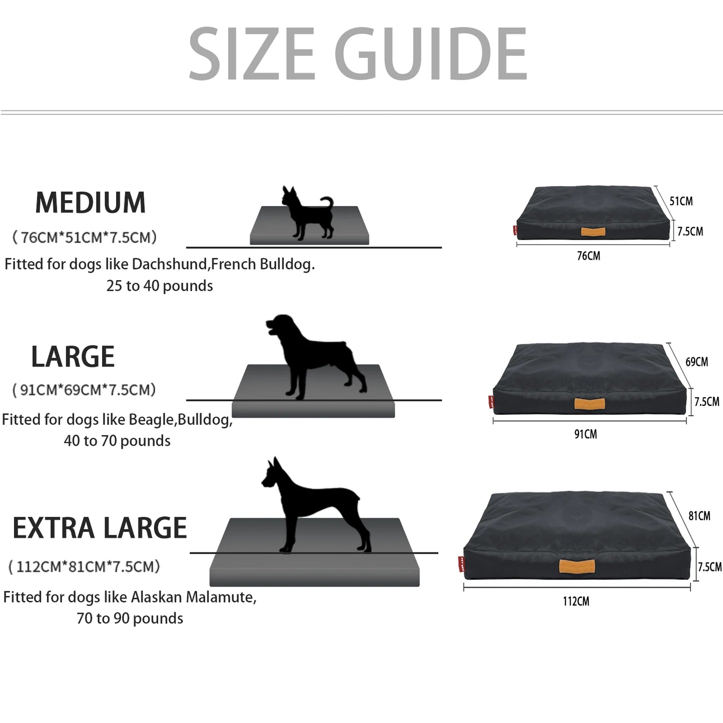 Thickened Dog Bed Mat Anti-Scratch Pet Bed Large Dog Crate Mat Waterproof Non-Slip Puppy Sleeping Pad Washable Kennel Cushion