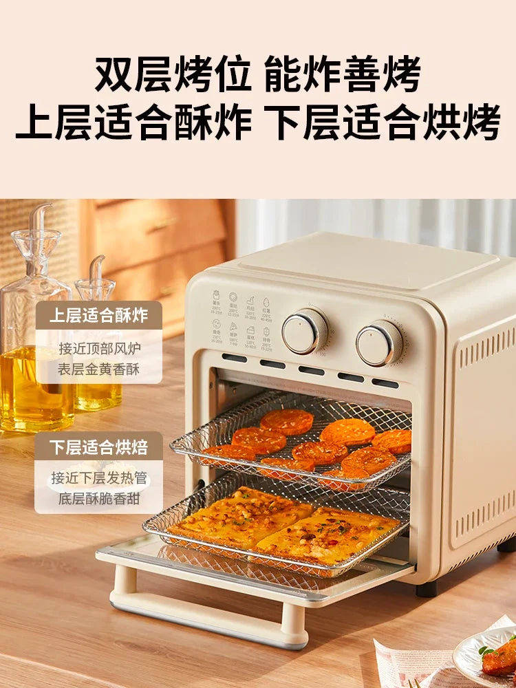 Air fryer electric oven household visual large capacity air fryer oven integrated multifunctional baking machine