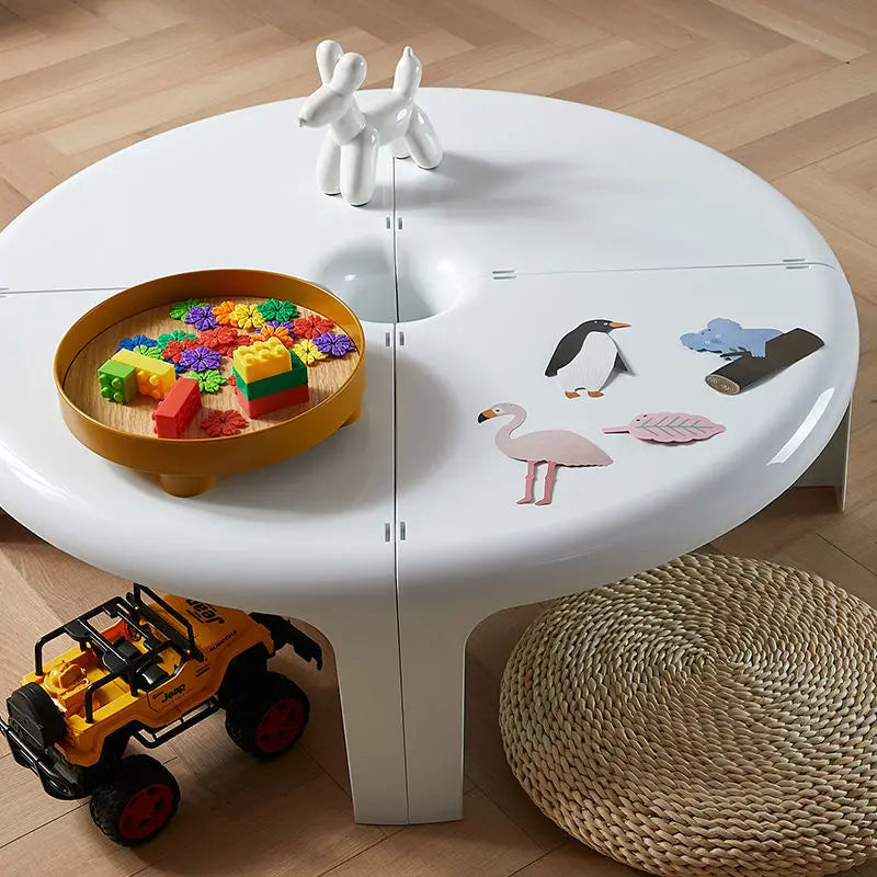 Nordic Combined Splicing Plastic coffee table Round Bedside Tables Creative Dining Kitchen mesa auxiliar bedroom furniture